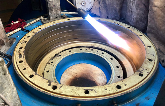 Image of mechanical fitting maintenance performed by Flecor